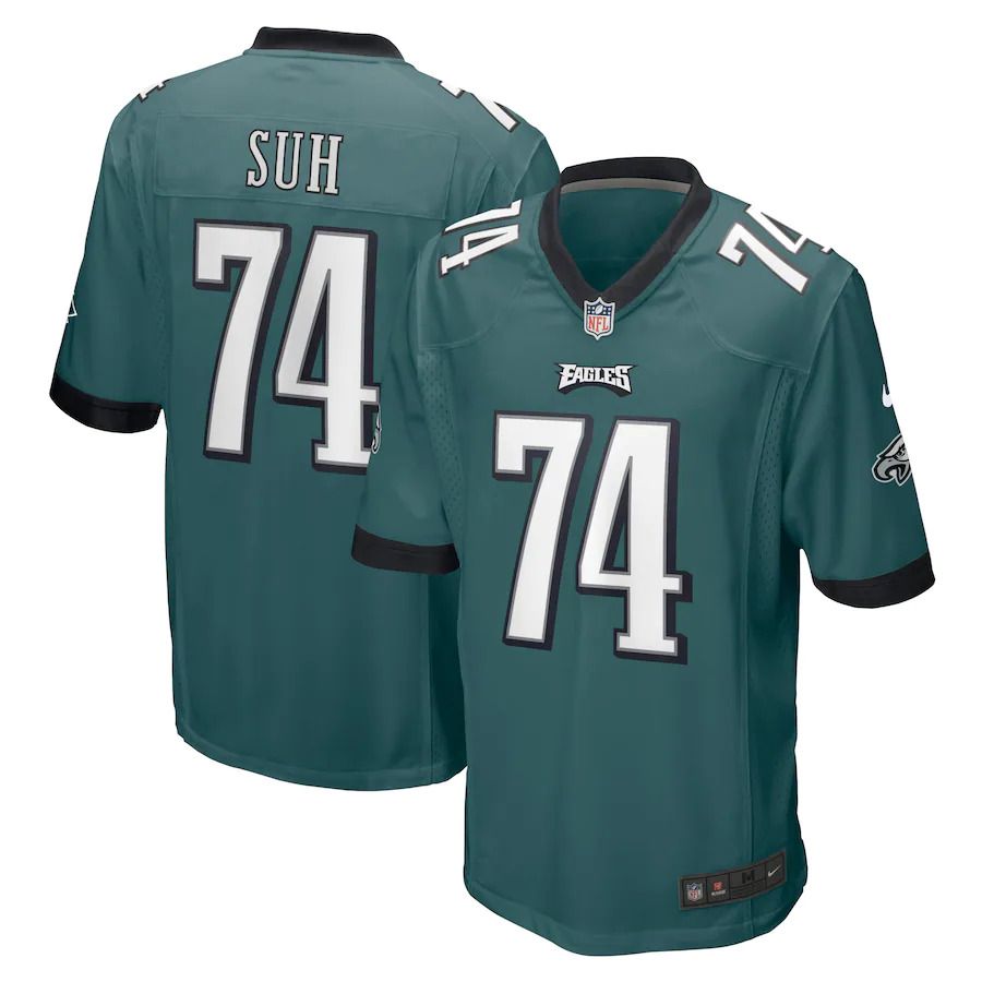 Men Philadelphia Eagles #74 Ndamukong Suh Nike Midnight Green Game Player NFL Jersey